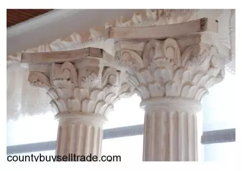 Architectural Antique Wooden Pillars